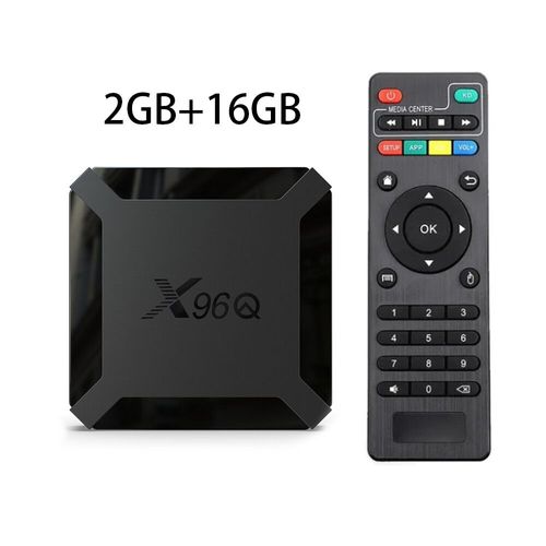 Hot X96Q Android 4K Fast Smart TV BOX 2GB 16GB Allwinner H313 Quad Core Set top box Convient à divers TV BOXS 1GB8GB - Type 2GB8GB #A