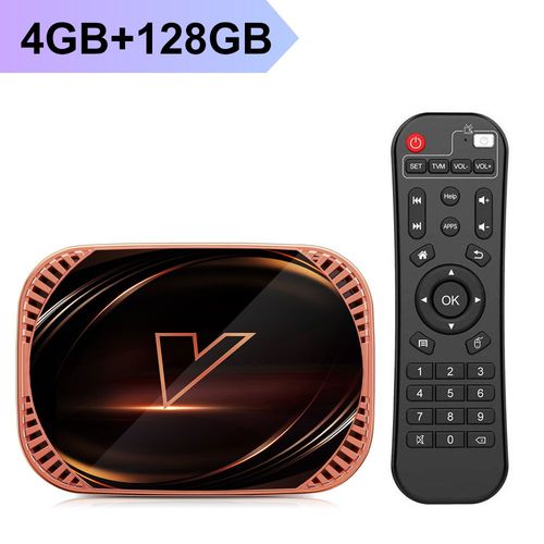 VONTAR X4 Amlogic S905X4 boîtier de télévision intelligent Android 11 4GB 128G 32GB 64GB Wifi BT AV1 lecteur multimédia TVBOX 4K 1000M décodeur - Type 4G128G #B