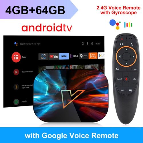 VONTAR-Boîtier Smart TV RL Androidtv 11.0,Amlogic S905tage,prise en charge de l'entrée vocale Google,4K AV1,LAN 1000M,Wifi DDR3,4 Go,EMMC 32G - Type 4GB 64GB #A