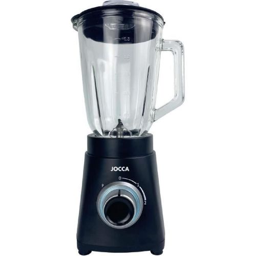 Blender - JOCCA - Bol en verre 1.5 L - 2 vitesses - Noir