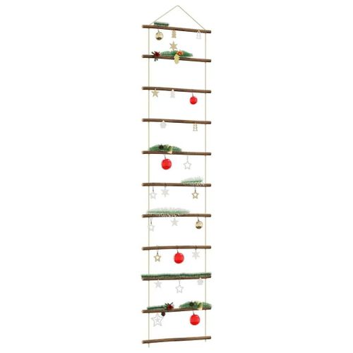 Décoration murale en forme d'échelle 50x200cm branche naturelle