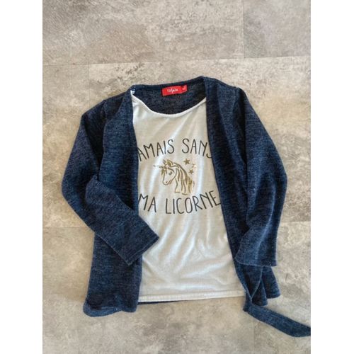 Pull Tissaia Jamais Sans Ma Licorne En Parfait État . Taille 6 Ans