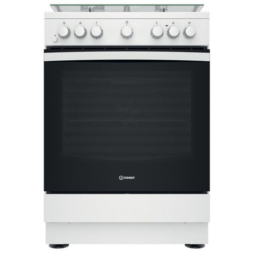 INDESIT Cuisinière mixte 60 cm 3+1 four catalyse - IS67M5PCW/FR/1