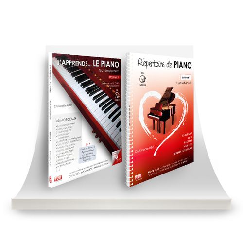 Offre Duo - J'apprends Le Piano Tout Simplement - Vol 1 + Répertoire De Piano - Vol 1