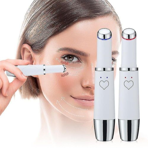 Stylo Masseur Oculaire Usb Pour Soulager La Fatigue Oculaire Et Réduire Les Poches Et Les Cernes Grâce À La Luminothérapie Et Aux Vibrations