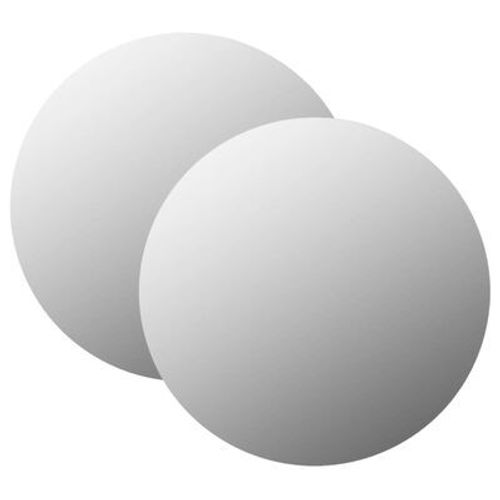 Miroirs muraux 2 pcs 60 cm Rond Verre
