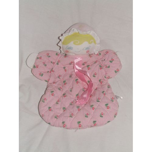 Poupee Sucre D Orge Range Pyjama Tissu Vichy Rose Fleurs