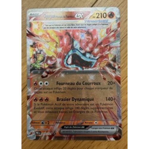 Pokemon Ogerpon Masque Du Fourneau Ex 017 / 131 Ev8.5 Évolution Prismatique