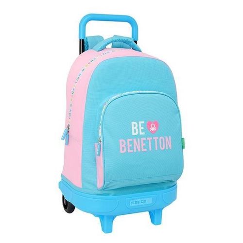 Benetton - Sac à dos - grand, avec des roues compactes amovibles - polychlorure de vinyle (PVC) - Benetton "Unique