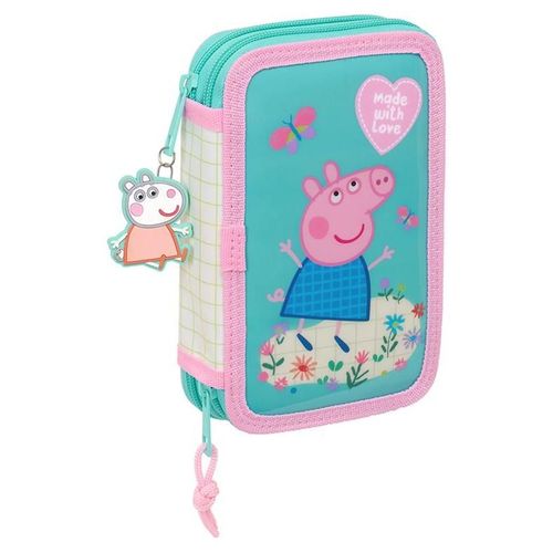 SAFTA - Trousse - double, 29 pcs - Peppa Pig "Pretty Flowers