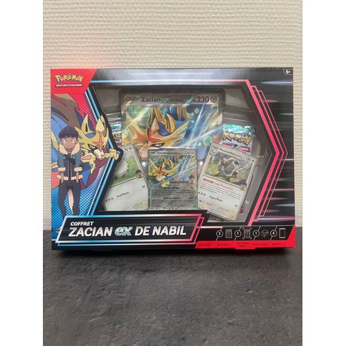 Coffret Zacian Ex De Nabil - Édition Limitée Cartes Pokémon