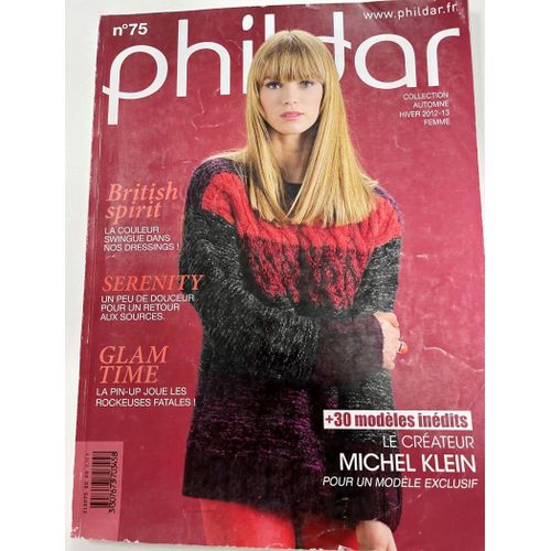 Phildar N° 75 Catalogue Tricot Michel Klein