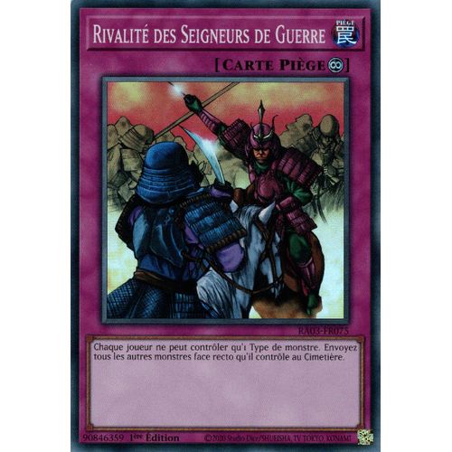 Yu Gi Oh Ra03 Fr075 Rivalité Des Seigneurs De Guerre Super Rare