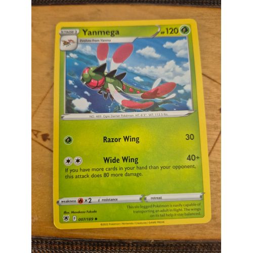 Carte Pokémon Yanmega 007/189