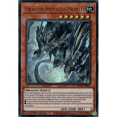 Yu Gi Oh ! Dragon Impérial Primite Rota-Fr013 Ultra Rare En Français