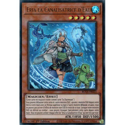 Yu Gi Oh ! Eria La Canalisatrice D'eau Rota-Fr23 Ultra Rare En Français
