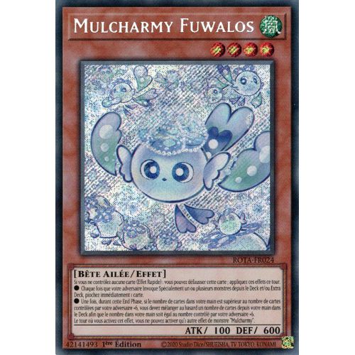 Yu Gi Oh ! Mulcharmy Fuwalos Rota-Fr024 Secret Rare En Français