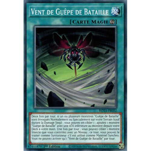 Yu Gi Oh ! Vent De Guêpe De Bataille Rota-Fr052 Commune En Français