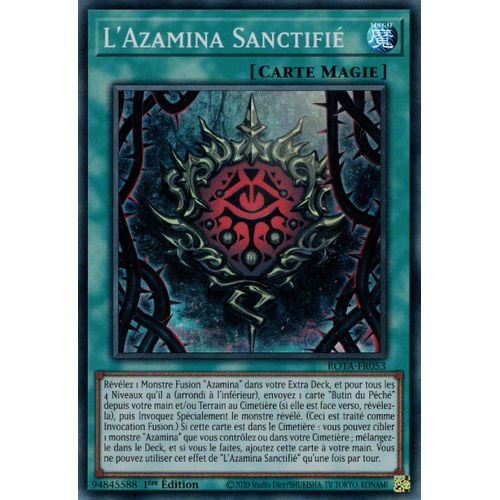 Yu Gi Oh ! L'azamina Sanctifié Rota-Fr053 Super Rare En Français