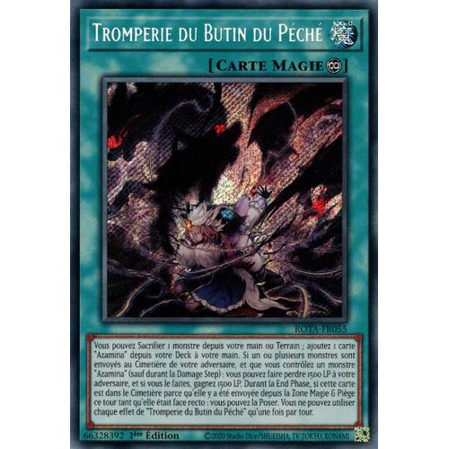 Yu Gi Oh ! Tromperie Du Butin Du Péché Rota-Fr055 Secret Rare En Français