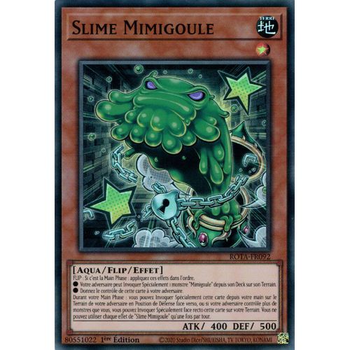 Yu Gi Oh ! Slime Mimigoule Rota-Fr092 Super Rare En Français