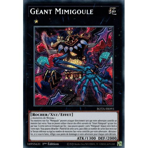 Yu Gi Oh ! Géant Mimigoule Rota-Fr093 Secret Rare En Français
