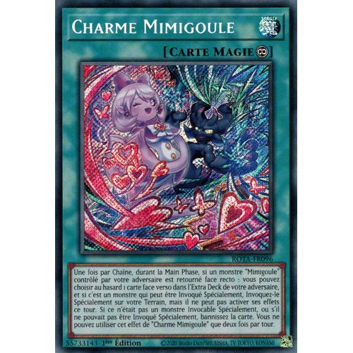 Yu Gi Oh ! Charme Mimigoule Rota-Fr096 Secret Rare En Français