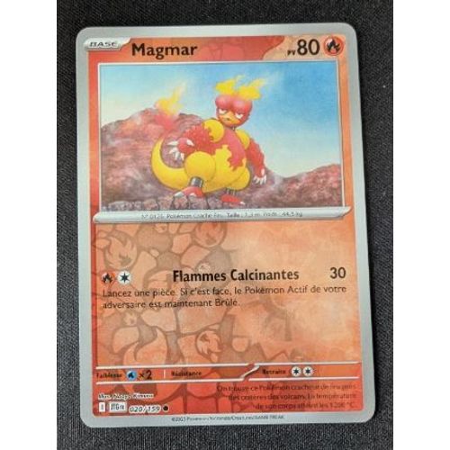 Pokémon Magmar 020 / 159 Reverse Aventures Ensemble Ev09