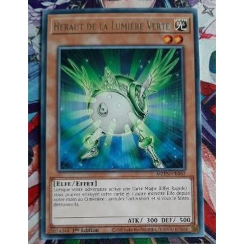 Yu Gi Oh Mztm Fr062 Héraut De La Lumière Verte Rare