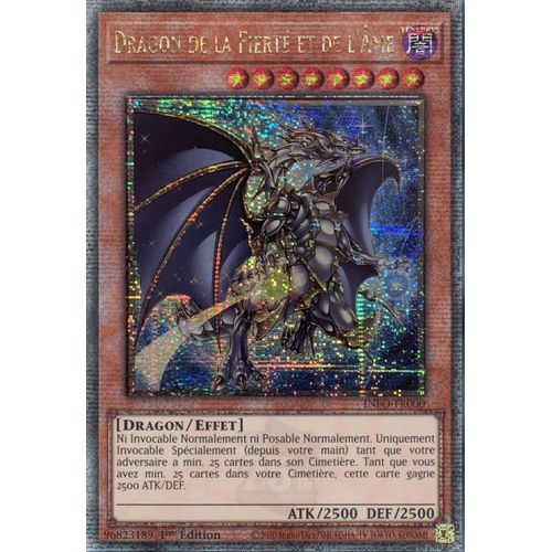 Yu Gi Oh ! Dragon De La Fierté Et De L'âme Info-Fr000 Quarter Century Secret Rare En Français