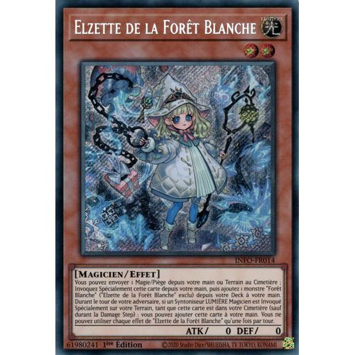 Yu Gi Oh ! Elzette De La Forêt Blanche Info-Fr014 Secret Rare En Français