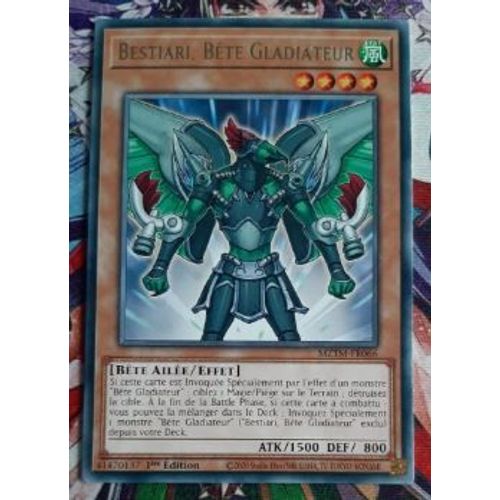 Yu Gi Oh Mztm Fr066 Bestiari Bête Gladiateur Rare