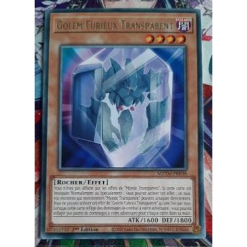 Yu Gi Oh Mztm Fr038 Golem Furieux Transparent Rare