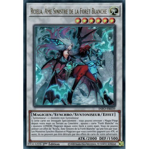 Yu Gi Oh ! Rciela, Âme Sinistre De La Forêt Blanche Info-Fr039 Ultra Rare En Français