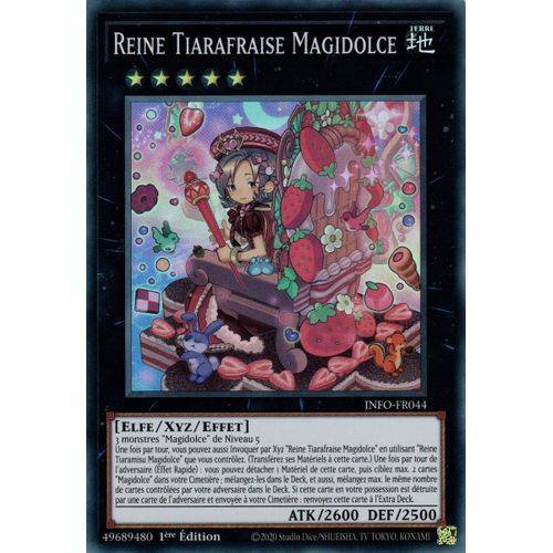 Yu Gi Oh ! Reine Tiarafraise Magidolce Info-Fr044 Super Rare En Français