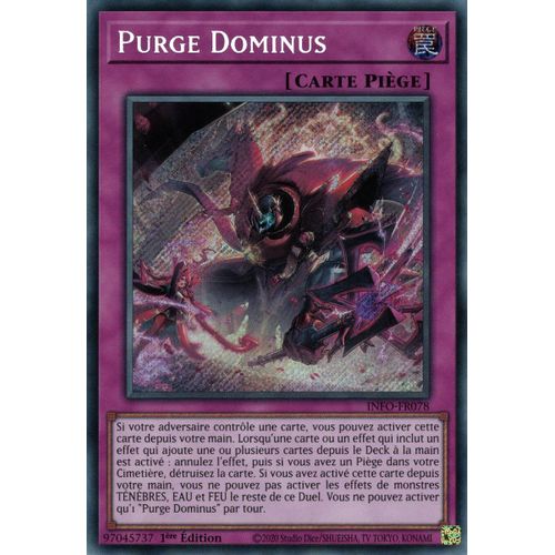 Yu Gi Oh ! Purge Dominus Info-Fr078 Secret Rare En Français