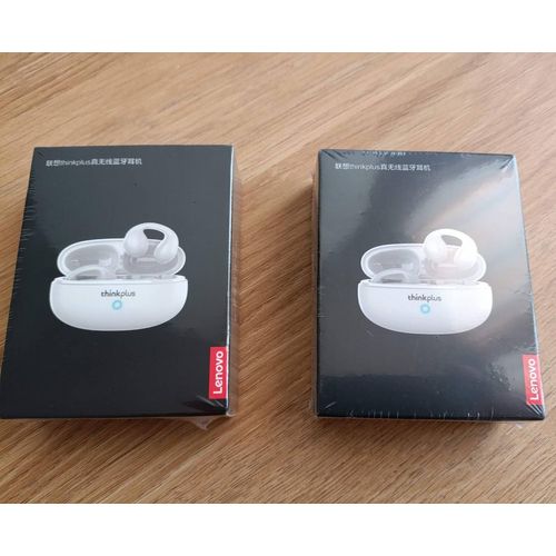 2 paires d'écouteurs Lenovo XT83II noir Sans Fil Bluetooth 5.3