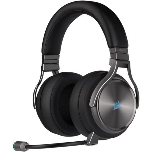 Corsair Casque de jeu haute fidélité Virtuoso RGB Wireless SE (son surround 7.1, micro omnidirectionnel de qualité broadcast, compatible avec PC, PS4, Switch et appareils mobiles) Gunmetal, Gunmetal