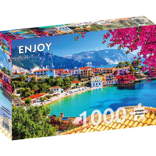 Puzzle 1000 Pièces Enjoy - Village D'assos À Céphalonie, Grèce