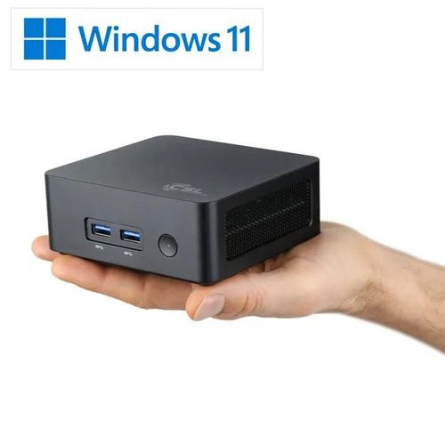 Mini PC - CSL - Narrow Box Black - 32 Go RAM - 1 To SSD - Windows 11 Pro