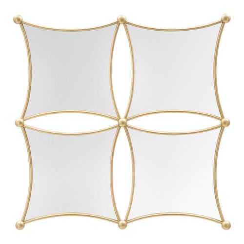 Miroir avec Cadre MF497, Or, 68x3,5x68 cm, Epikasa