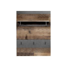 Meuble D'entrée Indy, Marron, 80x106x29 Cm, Epikasa