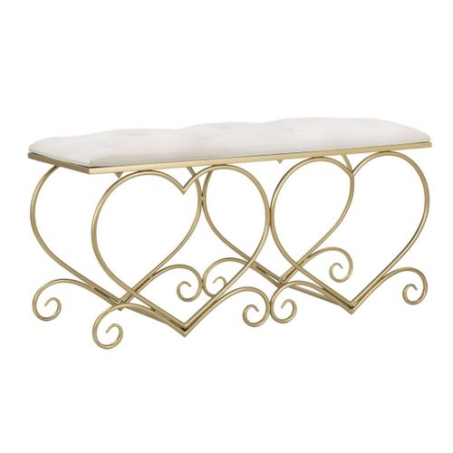 Banc C?ur 3, Or, 105x37,5x51,5 Cm, Epikasa