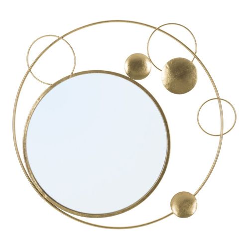 Miroir avec Cadre Lune 3, Or, 90x3x83 cm, Epikasa