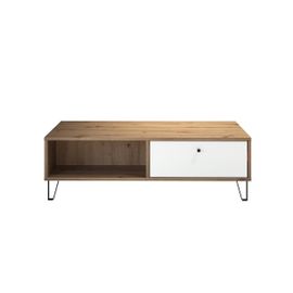 Table Basse Touch, Blanc, 120x37x60 Cm, Epikasa