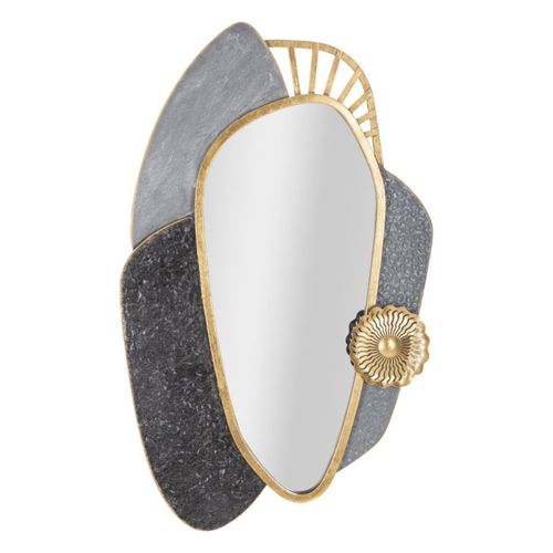 Miroir avec Cadre Géométrique 17, Gris, 55,9x5,7x90,8 cm, Epikasa