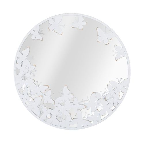 Miroir avec Cadre MF491, Blanc, 62,5x2,3x62,5 cm, Epikasa