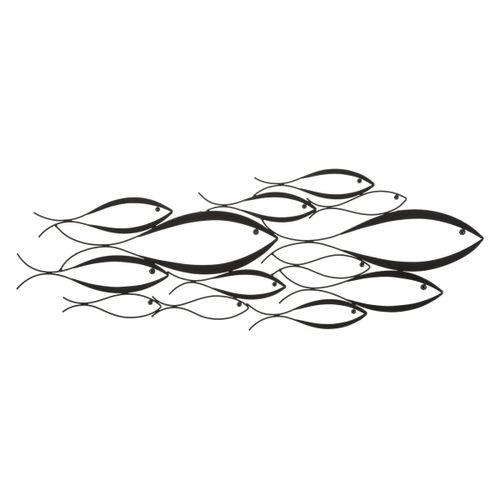Décoration 3D en Métal Poisson 2, Multicouleur, 100x1x35 cm, Epikasa