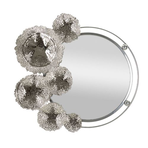 Miroir avec Cadre MF506, Argent, 85x7x80,6 cm, Epikasa