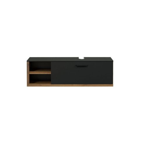 Meuble Sous Lavabo Synnax, Anthracite, 120x36x45 Cm, Epikasa